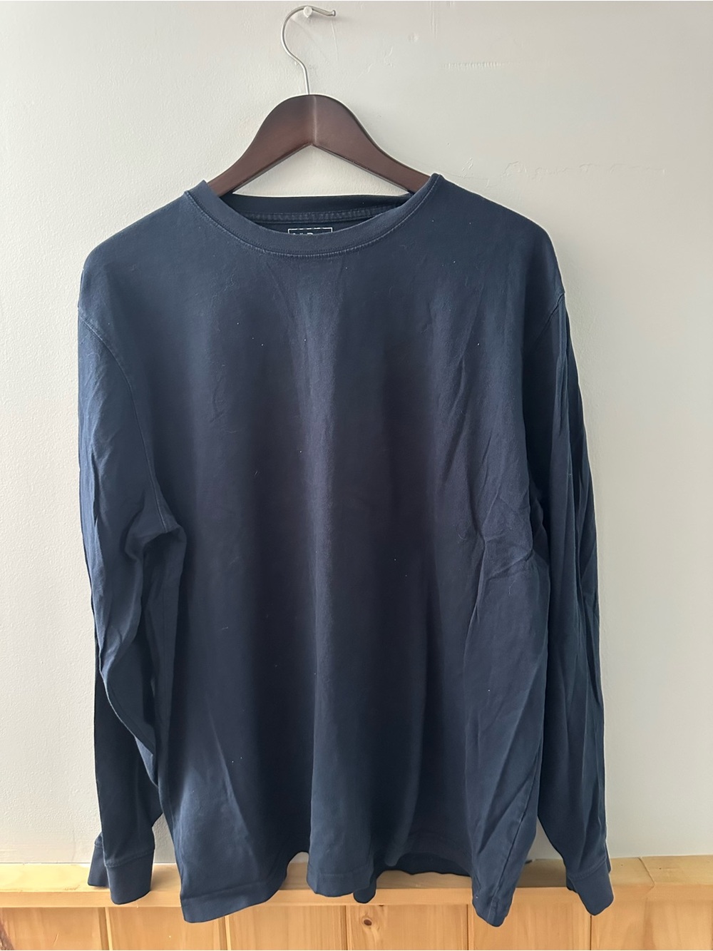 L.L. Bean Black Long Sleeve Crewneck Shirt